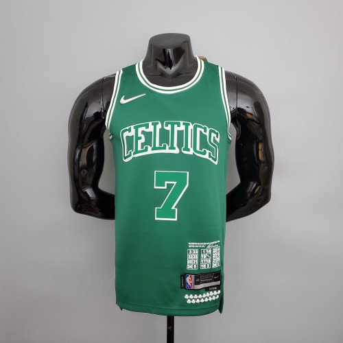 Jaylen Brown Boston Celtics Teltes City Edition Swingman Jersey Green