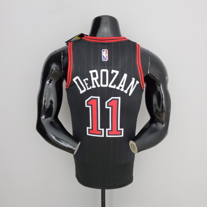 DeMar DeRozan Chicago Bulls 75th Anniversary Swingman Jersey Flyers Black