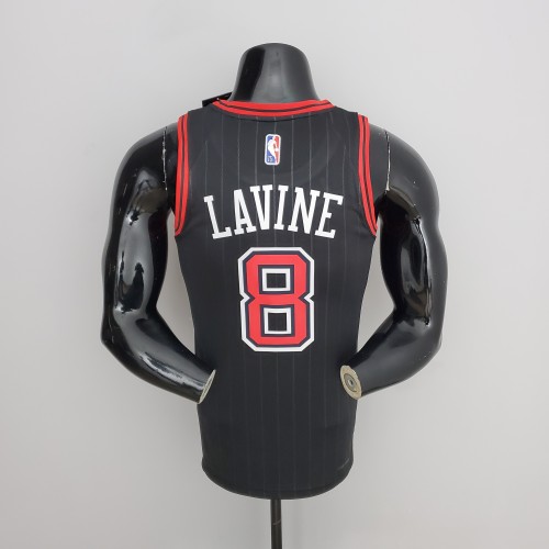 Zach LaVine Chicago Bulls 75th Anniversary Swingman Jersey Flyers Black