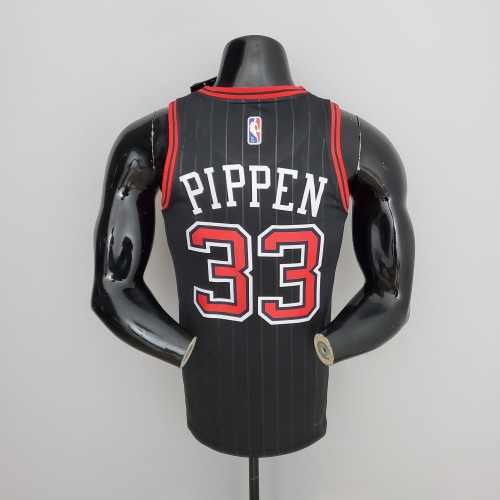 Scottie Pippen Chicago Bulls 75th Anniversary Swingman Jersey Flyers Black