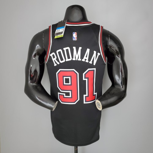 Dennis Rodman Chicago Bulls Swingman Jersey Black