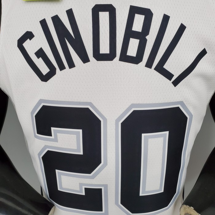 Manu Ginobili San Antonio Spurs Swingman Jersey White