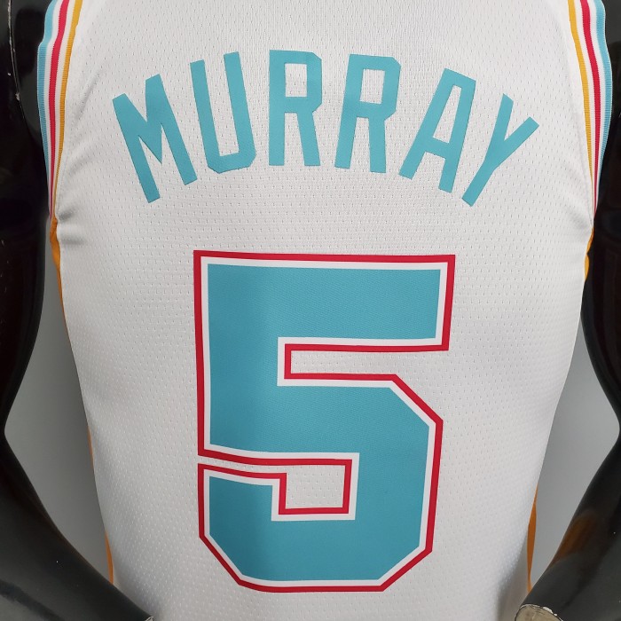 Dejounte Murray San Antonio Spurs 2022 City Edition Swingman Jersey White