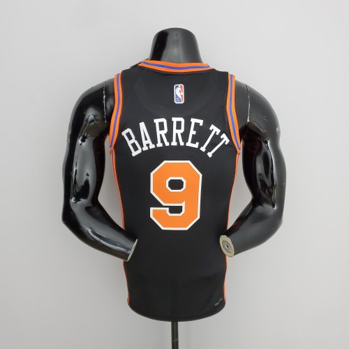 RJ Barrett New York Knicks 2022 Urban Edition Swingman Jersey Black