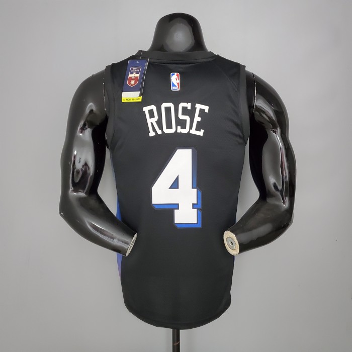 Derrick Rose New York Knicks City Edition Swingman Jersey Black