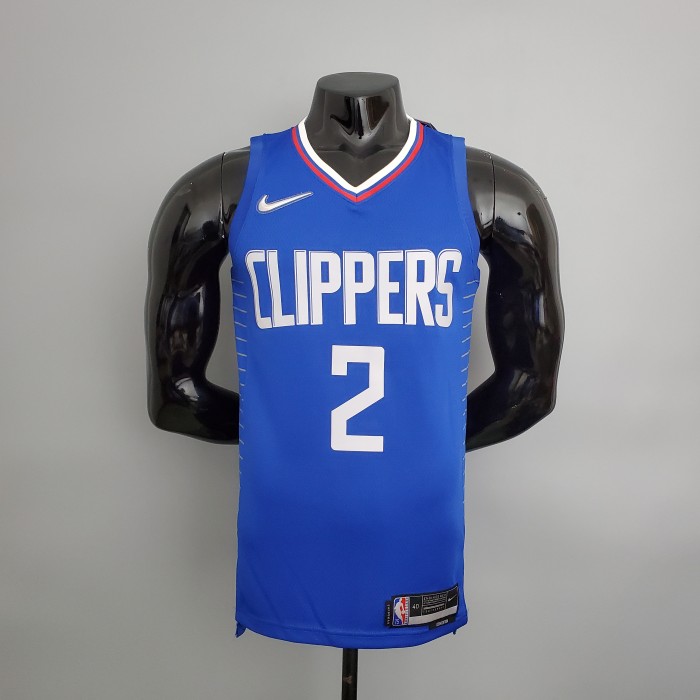 Kawhi Leonard LA Clippers 75th Anniversary Swingman Jersey Blue