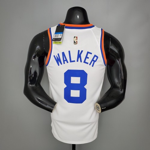 Kemba Walker New York Knicks 75th Anniversary Swingman Jersey White