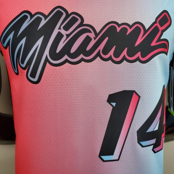 Tyler Herro Miami Heat Swingman Jersey Pink Blue