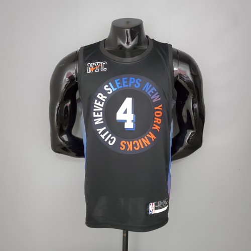 Derrick Rose New York Knicks City Edition Swingman Jersey Black