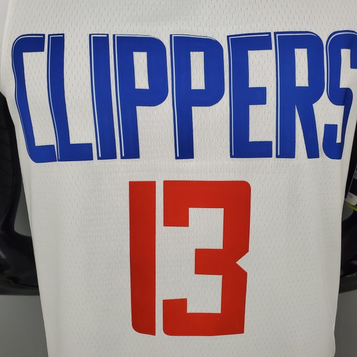 Paul George LA Clippers 75th Anniversary Swingman Jersey White