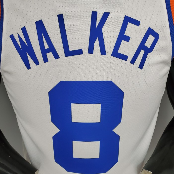 Kemba Walker New York Knicks 75th Anniversary Swingman Jersey White