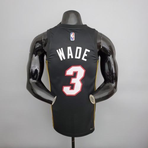 Dwyane Wade Miami Heat 2022 City Edition Swingman Jersey Black