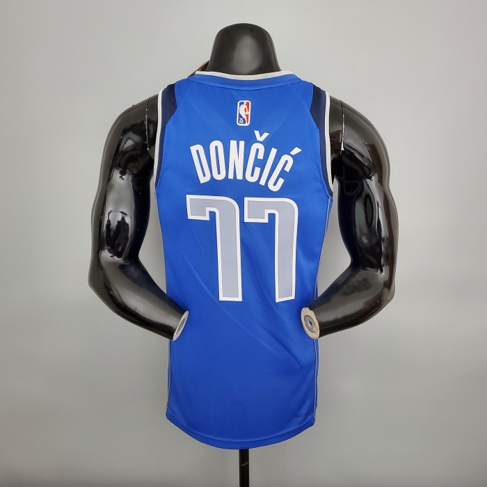 Luka Doncic Dallas Mavericks 75th Anniversary Swingman Jersey Blue