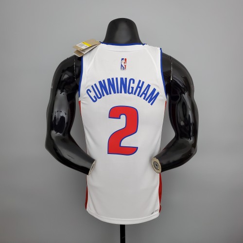Cunningham Detroit Pistons 75th Anniversary Swingman Jersey White