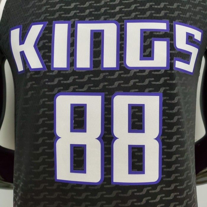 Neemias Queta Sacramento Kings 75th Anniversary Swingman Jersey Black