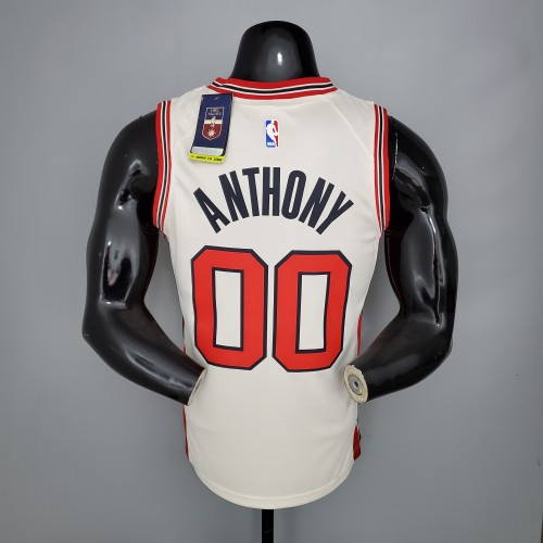 Carmelo Anthony Portland Trail Blazers Swingman Jersey Beige