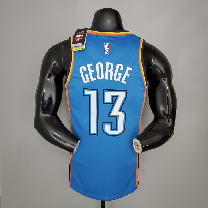 Paul George Oklahoma City Thunder Swingman Jersey Blue