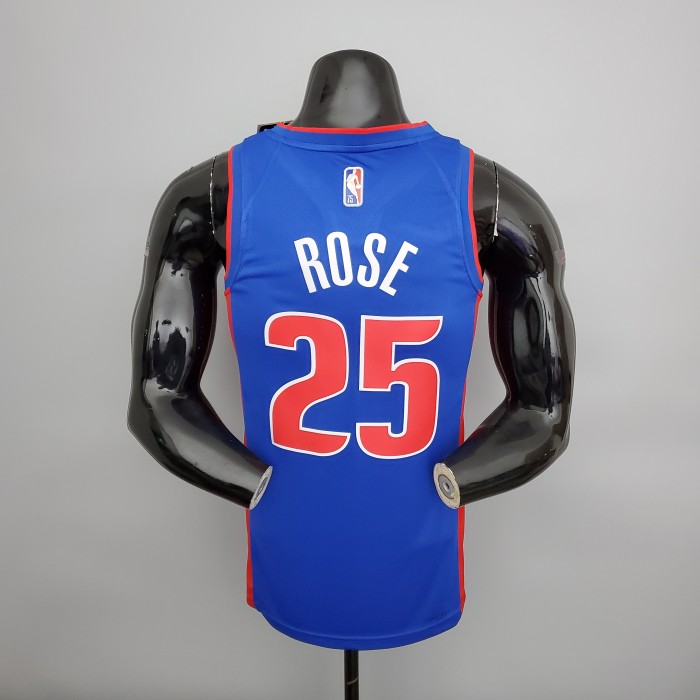 Derrick Rose Detroit Pistons 75th Anniversary Swingman Jersey Blue