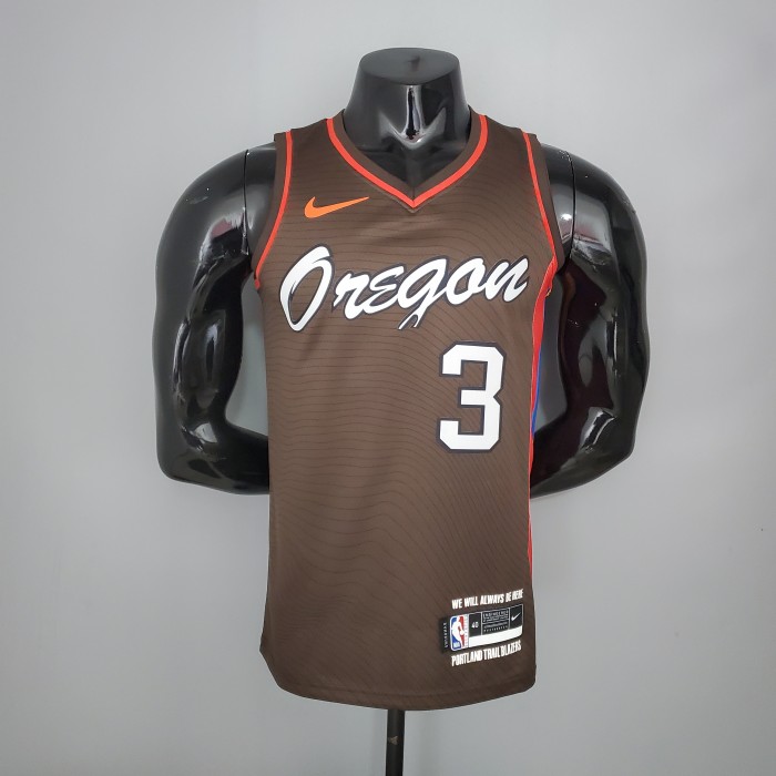 C.J. McCollum Portland Trail Blazers Swingman Jersey Brown