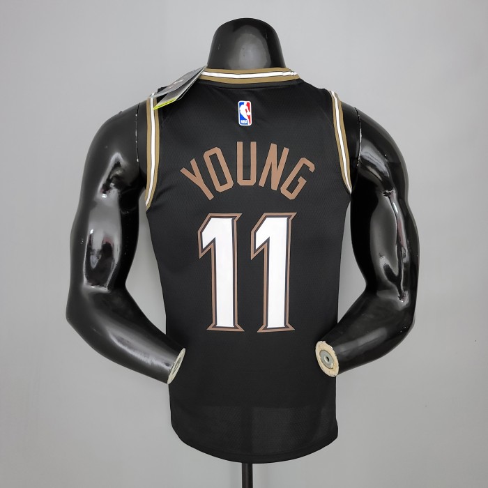 Trae Young Atlanta Hawks City Edition Swingman Jersey Black