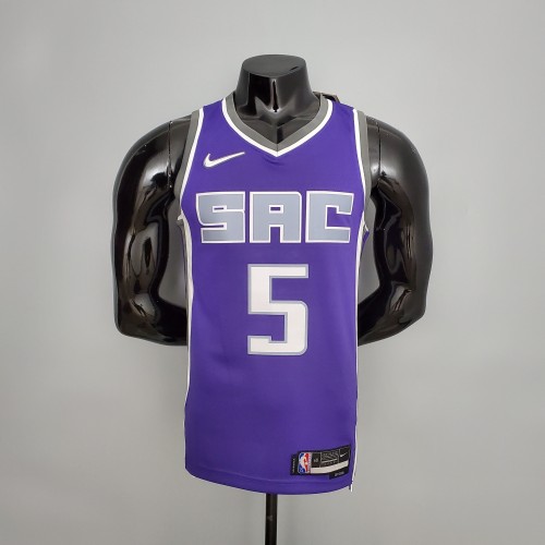 De'Aaron Fox Sacramento Kings 75th Anniversary Swingman Jersey Purple