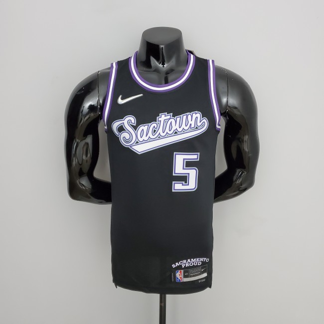 De'Aaron Fox Sacramento Kings 2022 City Edition Swingman Jersey Black