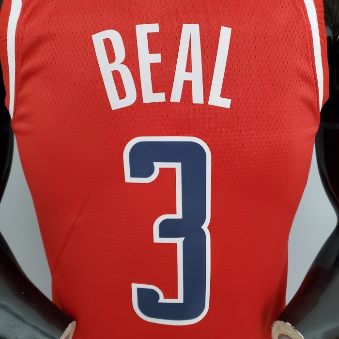 Bradley Beal Washington Wizards 75th Anniversary Swingman Jersey Red White and Blue