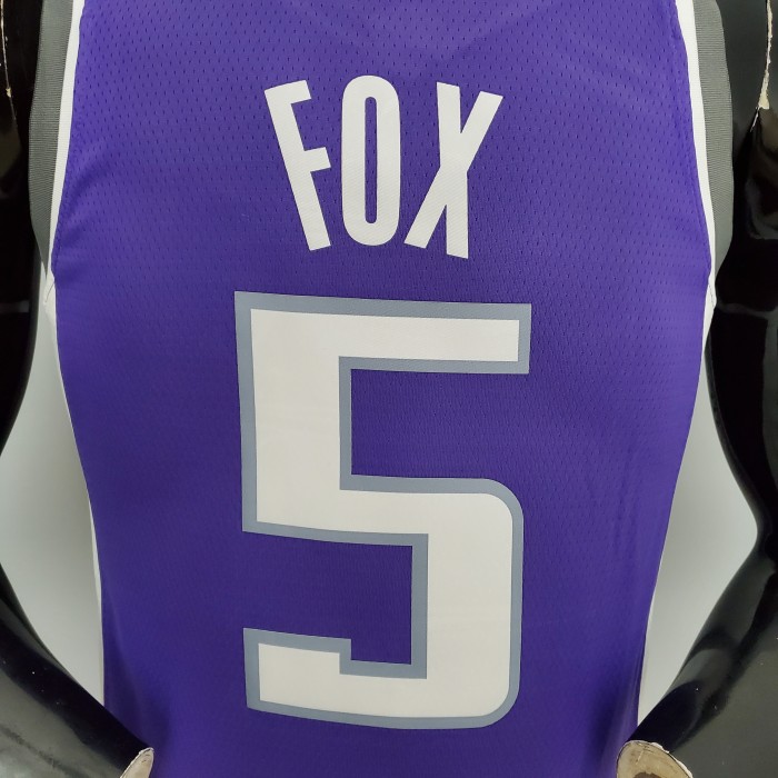 De'Aaron Fox Sacramento Kings 75th Anniversary Swingman Jersey Purple