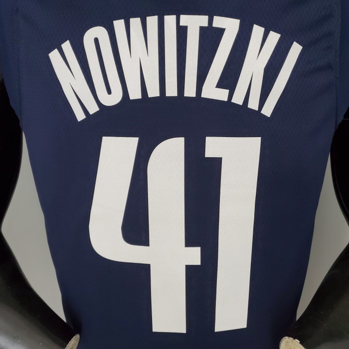 Dirk Nowitzki Dallas Mavericks Theme Limited Edition Swingman Jersey Blue