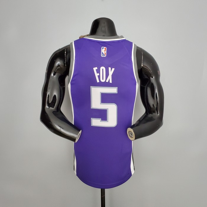 De'Aaron Fox Sacramento Kings 75th Anniversary Swingman Jersey Purple