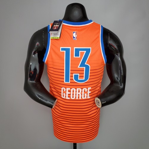 Paul George Oklahoma City Thunder Swingman Jersey Orange