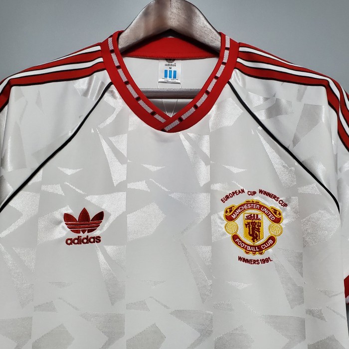 Manchester United Third European Cup Winners'Cup Final Retro Jersey 1990/91