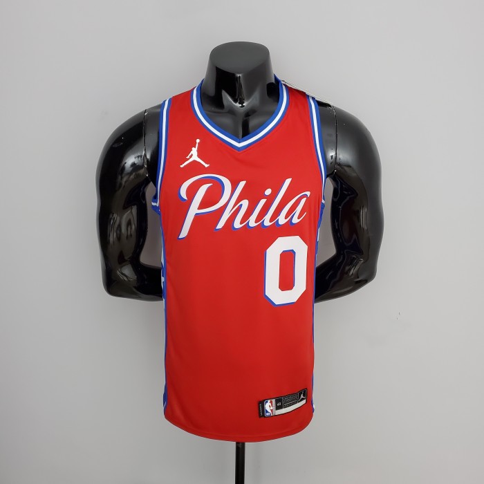 Tyrese Maxey Philadelphia 76ers Themed Red Swingman Jersey