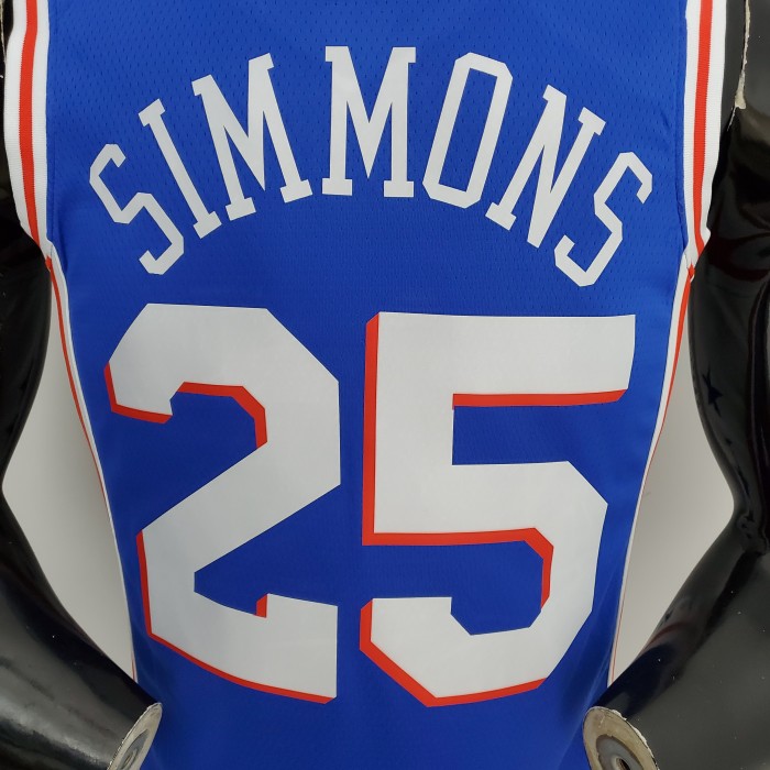 Ben Simmons Philadelphia 76ers 75th Anniversary Swingman Jersey Blue