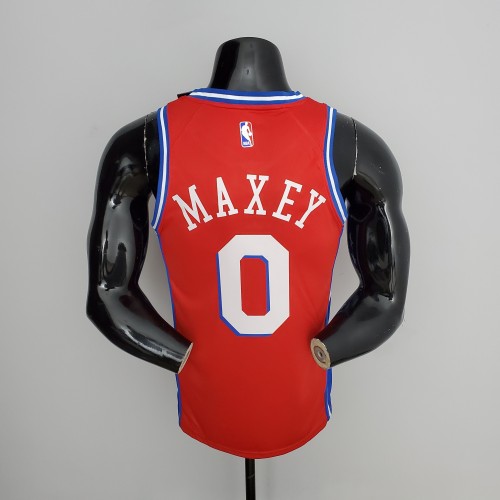 Tyrese Maxey Philadelphia 76ers Themed Red Swingman Jersey