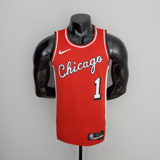 Derrick Rose Chicago Bulls 75th Anniversary 2022 Swingman Jersey Red