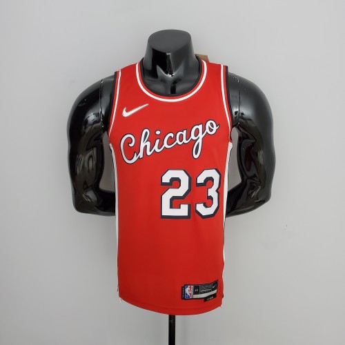 Michael Jordan Chicago Bulls 75th Anniversary 2022 Swingman Jersey Red