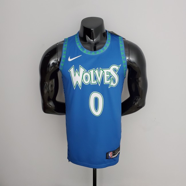 D'Angelo Russell Minnesota Timberwolves 75th Anniversary 2022 Swingman Jersey Blue