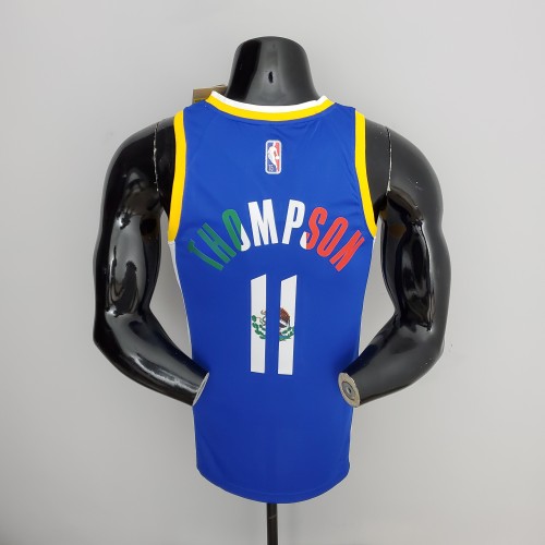 Klay Thompson Golden State Warriors 75th Anniversary Swingman Jersey Mexico Edition Blue