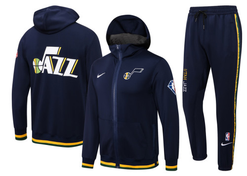 Utah Jazz Hooded Jacket Training Suit 21-22