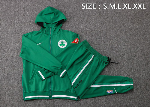 Boston Celtics Clippers Hooded Jacket Training Suit 21-22