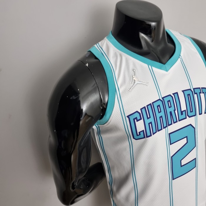 LaMelo Ball Charlotte Hornets 75th Anniversary Swingman Jersey White