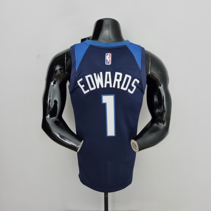 Anthony Edwards Minnesota Timberwolves 75th Anniversary Swingman Jersey Blue