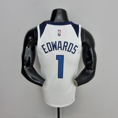 Anthony Edwards Minnesota Timberwolves 75th Anniversary Swingman Jersey White