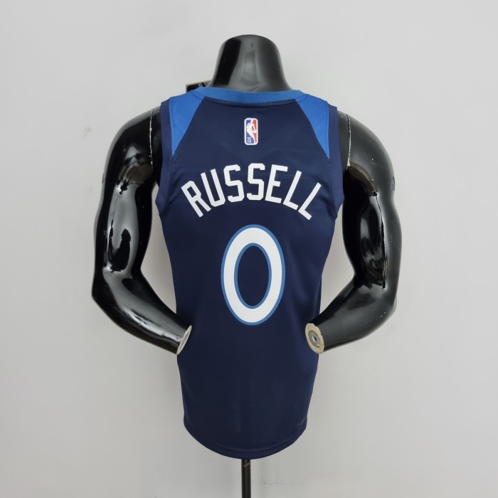 D'Angelo Russell Minnesota Timberwolves 75th Anniversary 2022 Swingman Jersey Blue