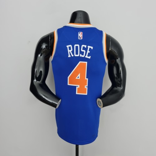 Derrick Rose New York Knicks 75th Anniversary Swingman Jersey Blue