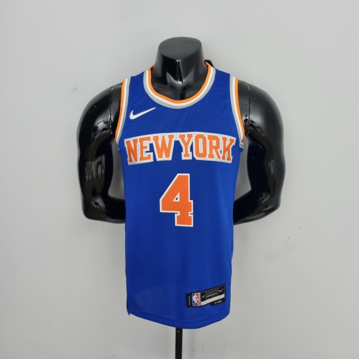 Derrick Rose New York Knicks 75th Anniversary Swingman Jersey Blue