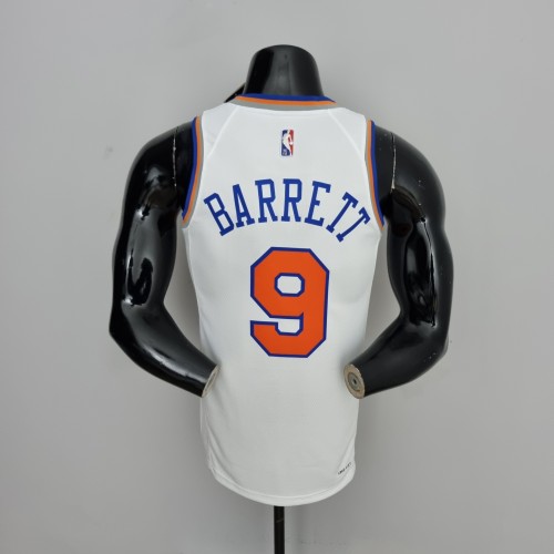RJ Barrett New York Knicks 75th Anniversary Swingman Jersey White