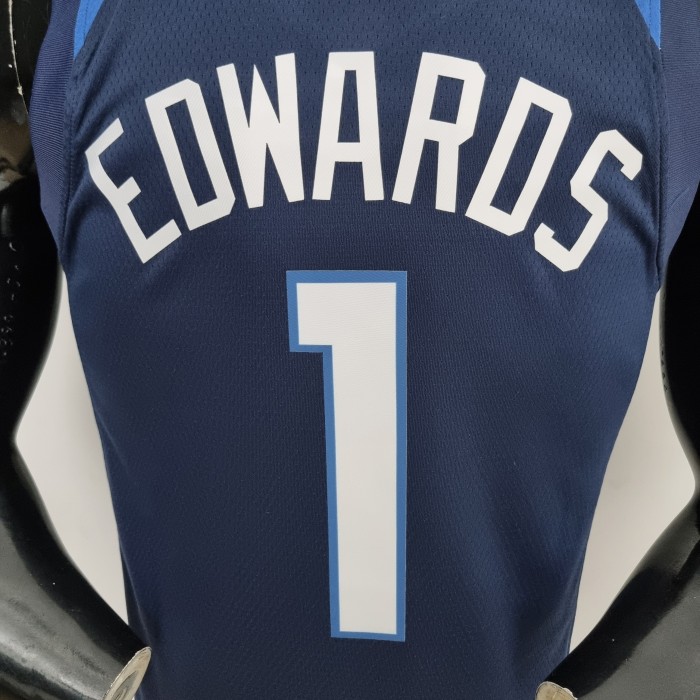 Anthony Edwards Minnesota Timberwolves 75th Anniversary Swingman Jersey Blue