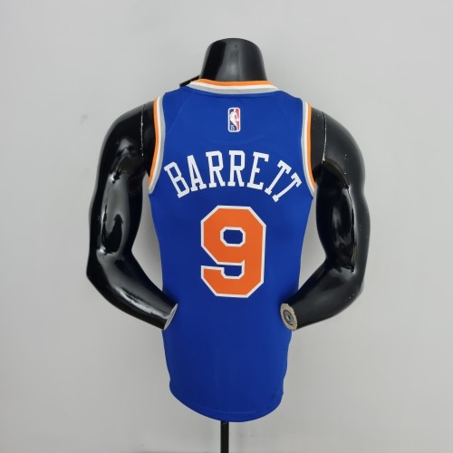 RJ Barrett New York Knicks 75th Anniversary Swingman Jersey Blue